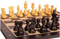 Zestaw szachowy French Lardy - szachownica (pole 58 mm), figury (król 96 mm)